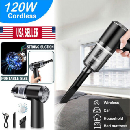 2 in 1 Portable & Rechargeable Vacuum Cleaner