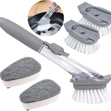 2 Pcs Long-Handled Dish Brush
