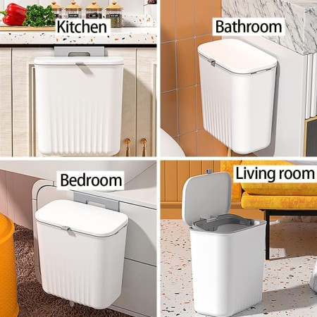 2 Pcs Mega Wall Hanging Dustbin