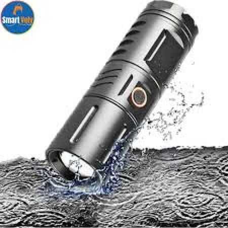 Zambu Rechargeable LDD Torch Light Water proof with Powerbank