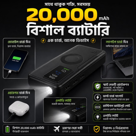 Fast charging powerbank 20,000 MAH. P-2